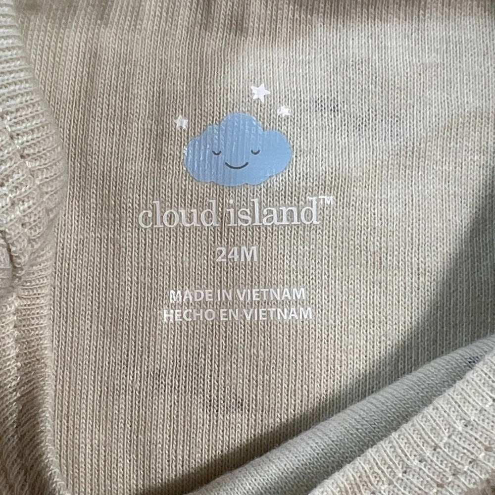Cloud Island Baby 24M Dachshund Ribbed Bodysuit and Pants Set Beige 2pc NWT